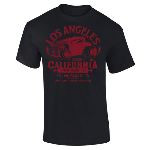 Hotrod 58 T-Shirt Hot Rod LA California Vintage Retro Rockabilly Design